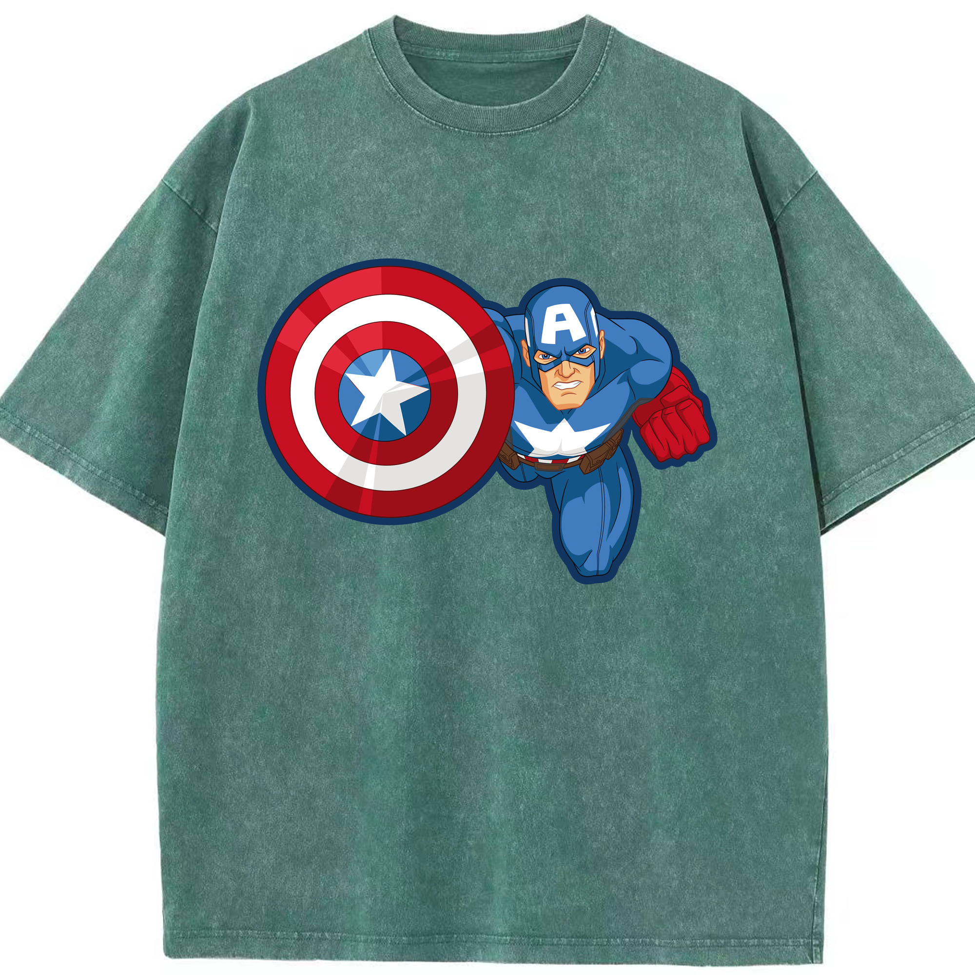 （画像用） アベンジャーズ The Avengers 綿100% ヴィンテージ風 半袖Tシャツ（フロントプリント）